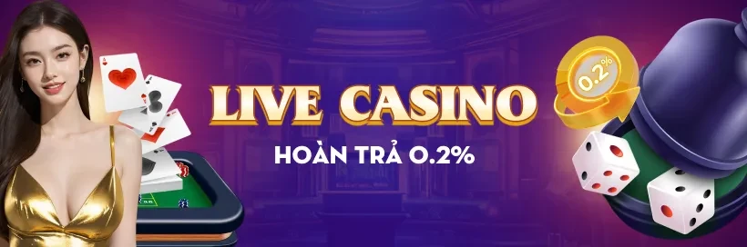 SB88 Chơi Live Casino mỗi ngày – Hoàn tiền 0.2% không giới hạn.
