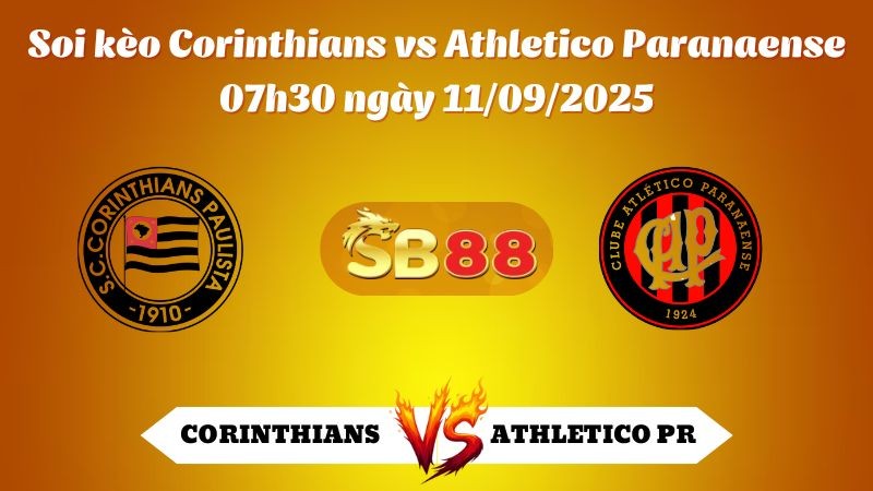 SB88 Nhận định soi kèo Corinthians vs Athletico Paranaense 07h30 ngày 11/09/2025 - Cúp QG Brazil