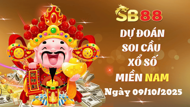 SB88 Dự Đoán Soi Cầu xổ số Miền Nam Hôm Nay Ngày 09/10/2025 - Chính Xác Nhất